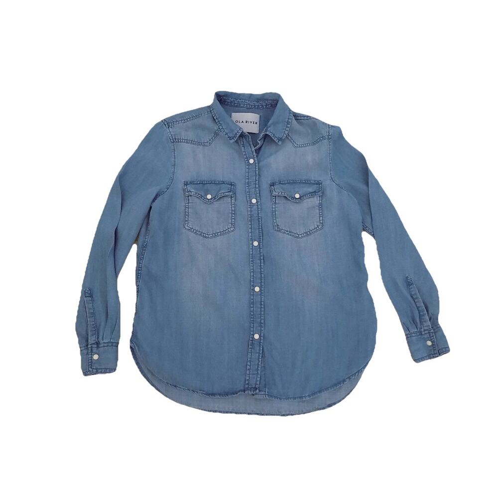 Lola River chambray shirt long sleeve size Small